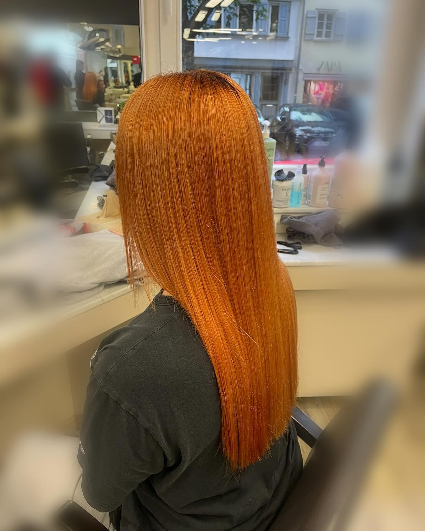from blonde to copper #hairtransformation…